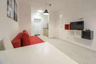 Апарт-отели Partner Guest House Киев Современные апартаменты с 1 спальней на верхнем этаже, панорамный вид-3